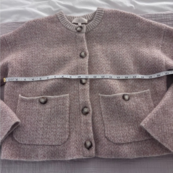 EUC Sézane Teo Jacket in Mottled Beige Size S - Picture 10 of 13